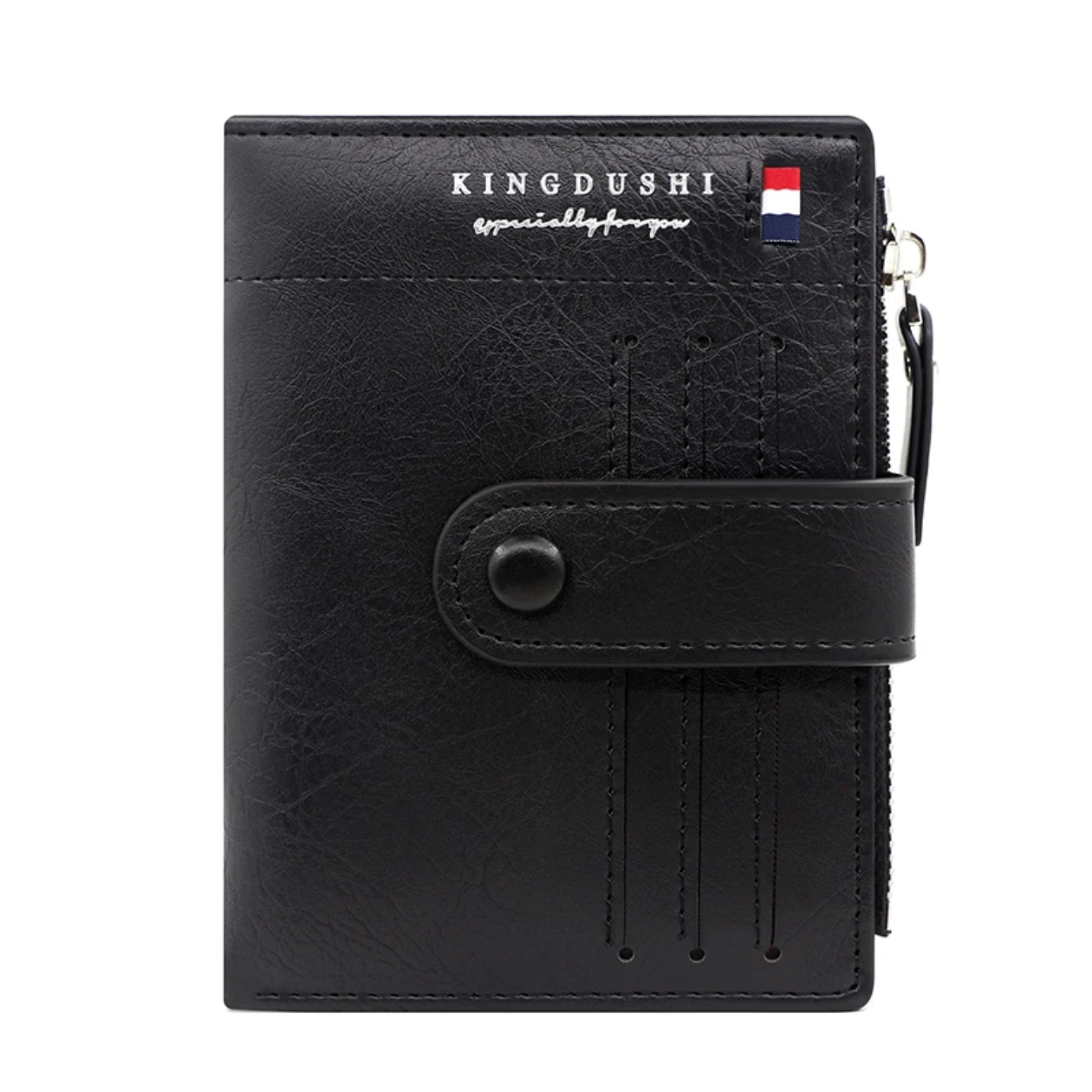 Baellery Business zipper Pu Leather vintage wallet