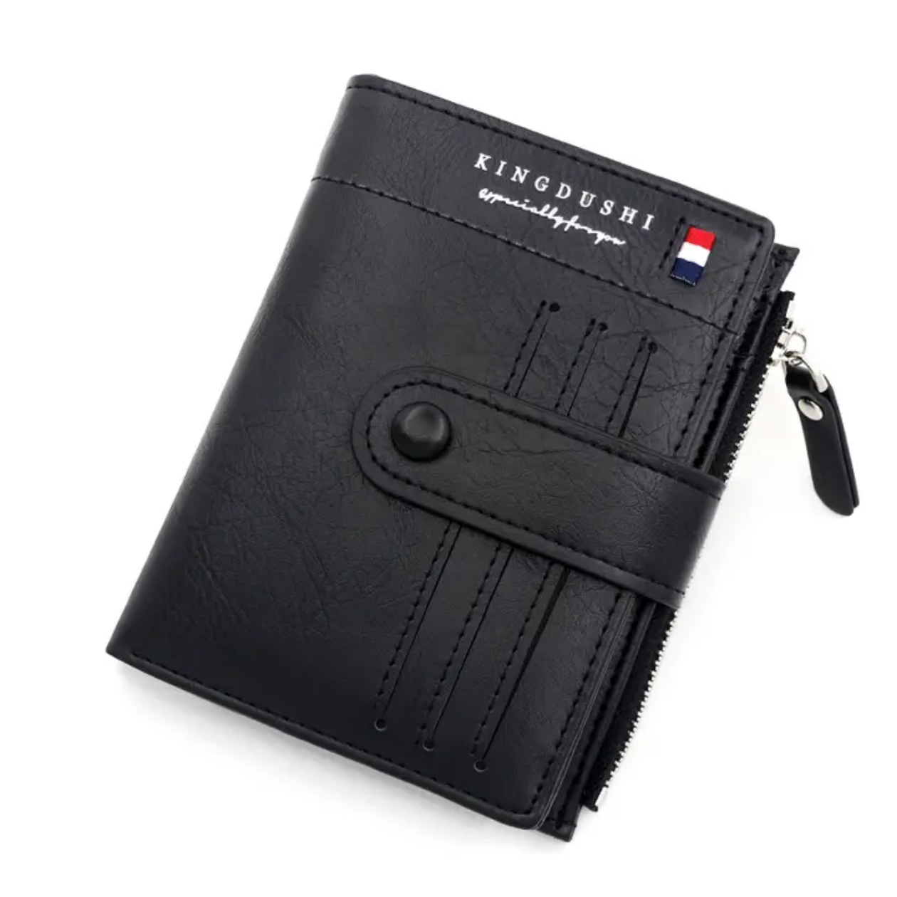 Baellery Business zipper Pu Leather vintage wallet