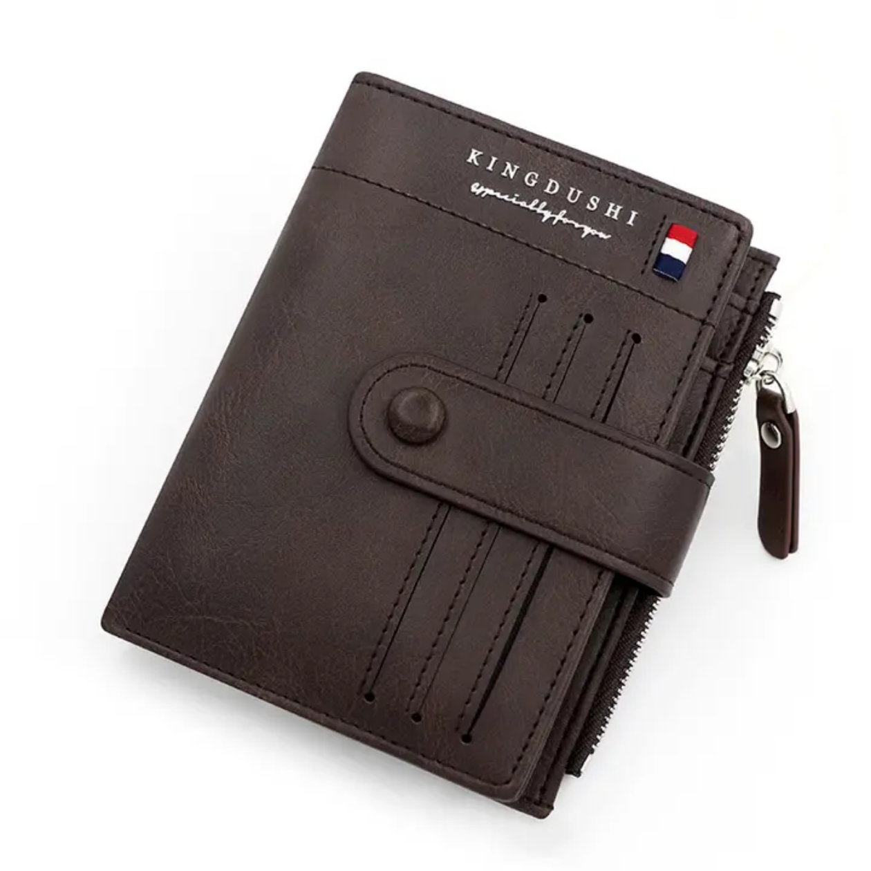 Baellery Business zipper Pu Leather vintage wallet