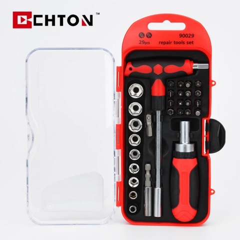 29PCS Ratchet Handle Spanner Screwdriver Set Kit