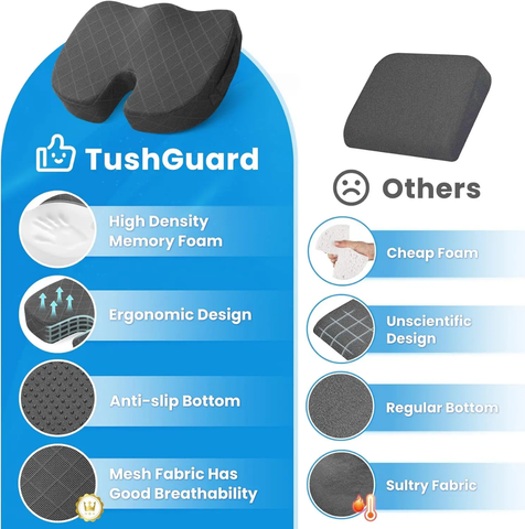 IMPORTED Office Cushion Buttocks Chair cushion Hemorrhoid cushion chair cushion seat Breathable Round cushion
