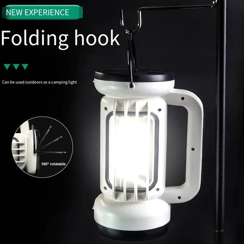 Portable Searchlight With COB Side Light Power Bank