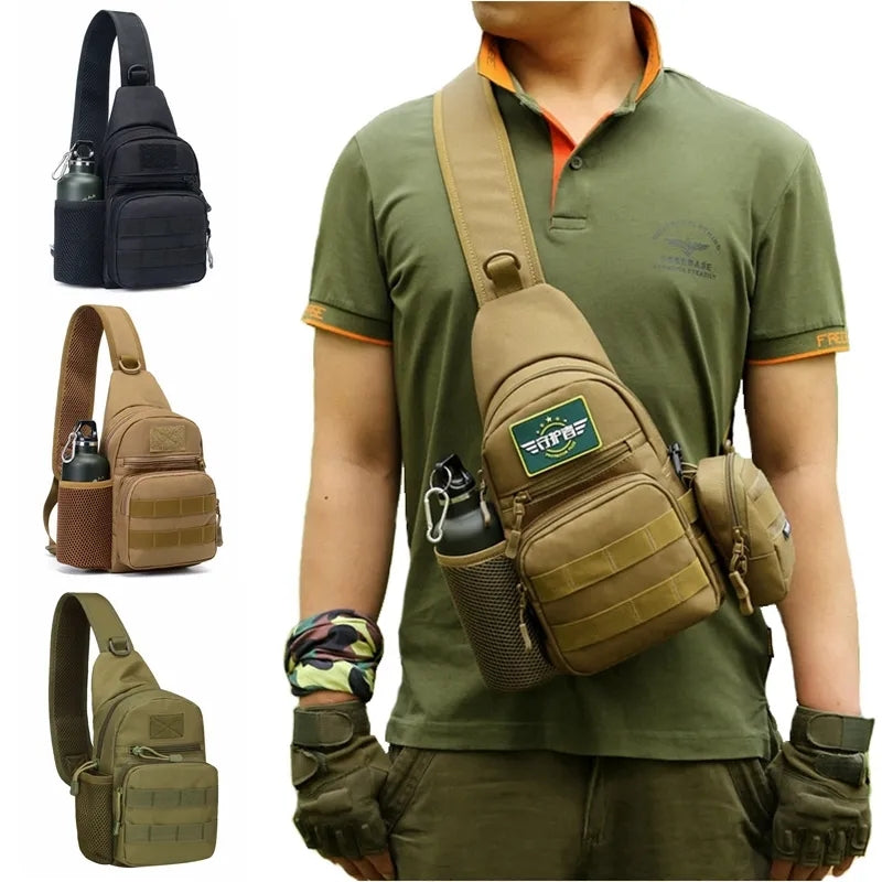 Tactical Shoulder Sling Backpack Crossbody Traveler Bag