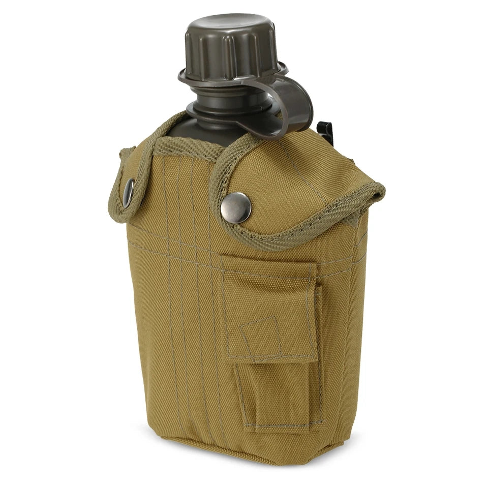 1L Outdoor Military Survival Water Bottle Kettle