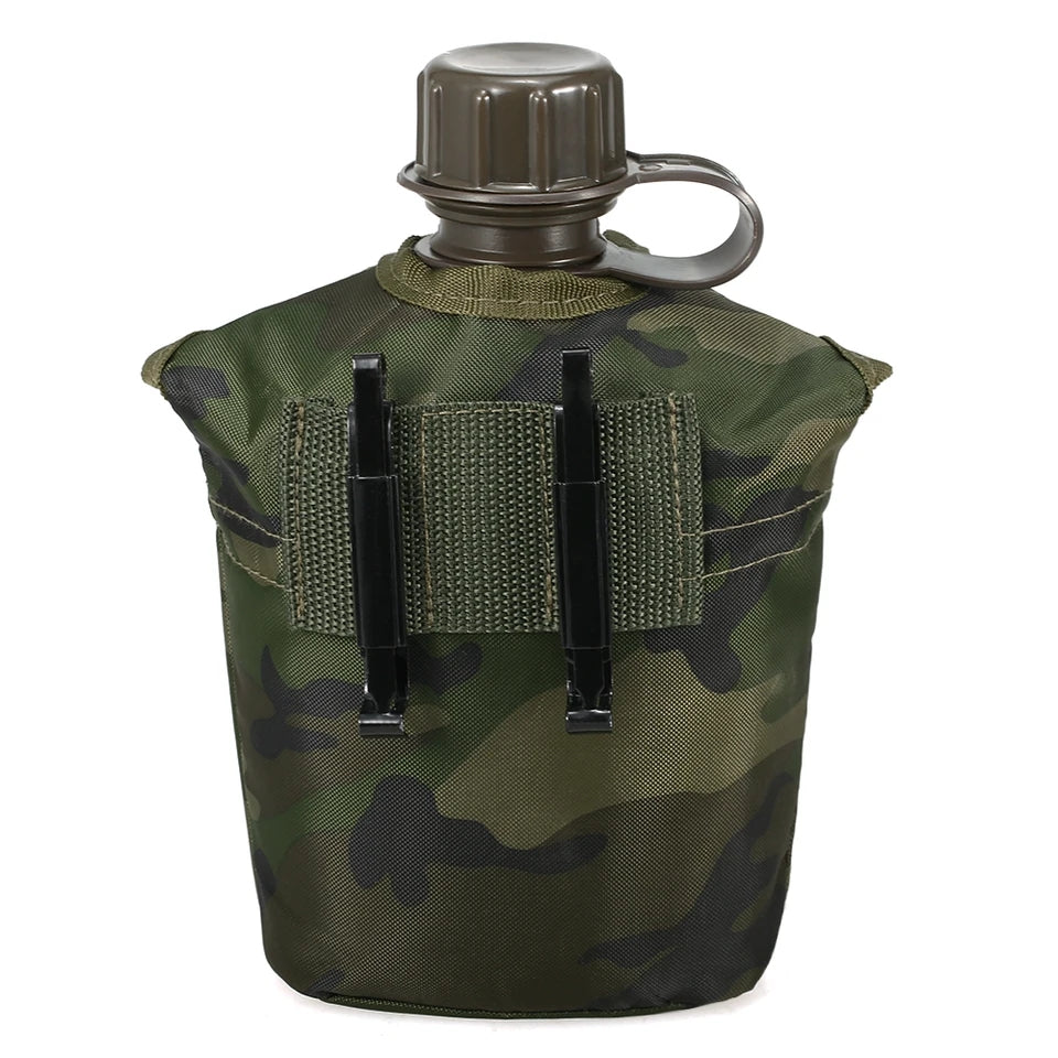 1L Outdoor Military Survival Water Bottle Kettle