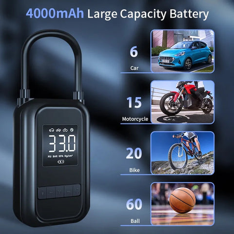 Develuck Car Portable Air Compressor Wireless Tire Inflatable
