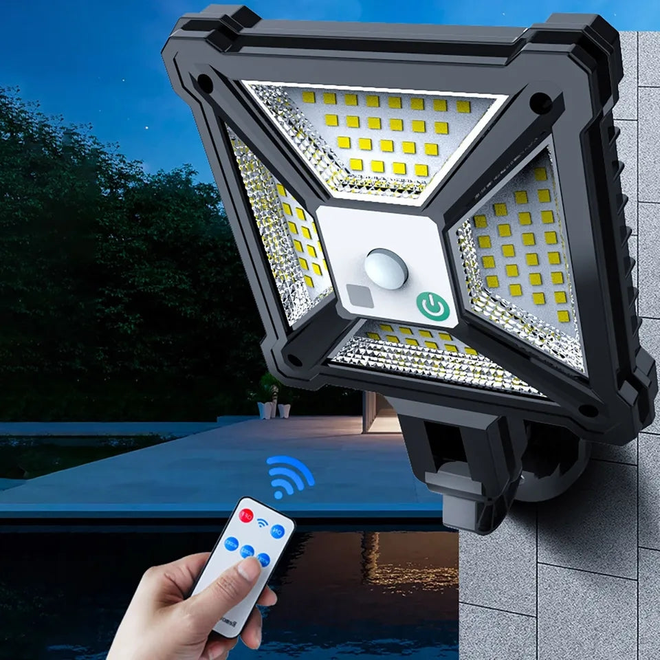 76 LED Solar Motion Sensor Light IP44 Waterproof