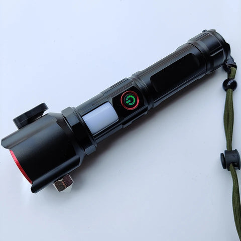 Multifunctional RL 2210 Ruilang Rechargeable Flashlight & Power Bank Glass Breaker option  - 1KM Range