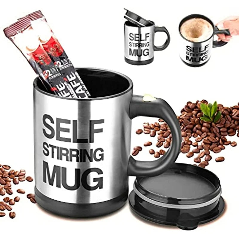 Electric Stainless Steel Auto Self Stirring Coffee Mug Online Shopping in Pakistan