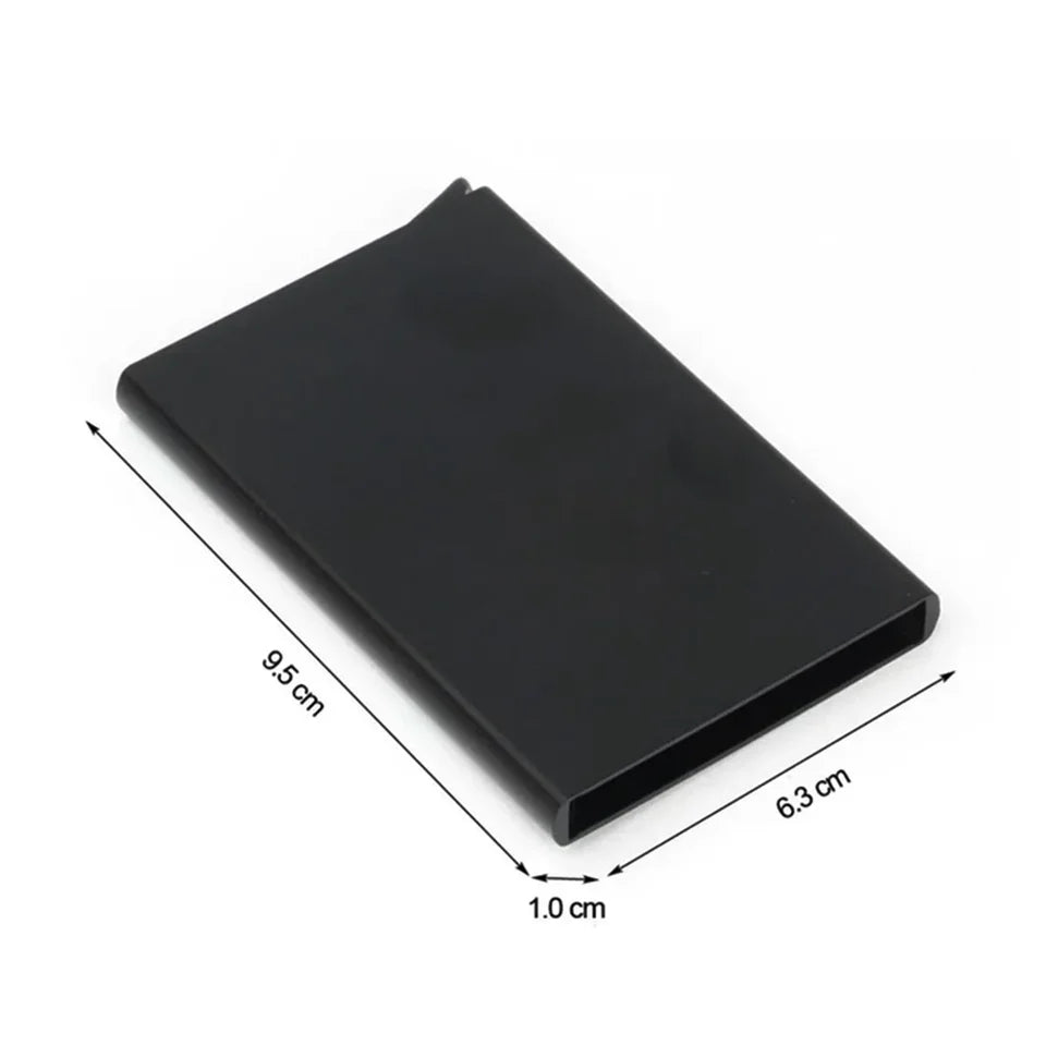 Automatic Stainless Steel Credit Card Holder | Rfid Wallet Metal Case
