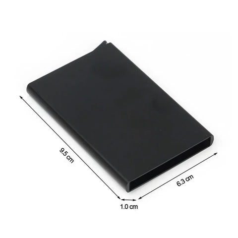 Automatic Stainless Steel Credit Card Holder | Rfid Wallet Metal Case