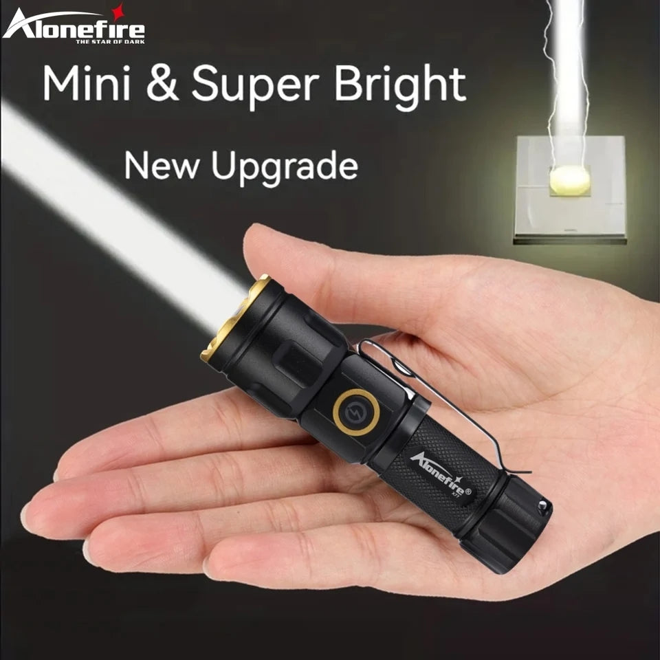 E27 Ultra Fire Zoomable EDC Flashlights LED Torch with Magnet - LED HEL-T93