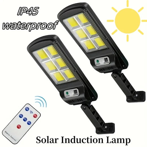 Solar Power Motion Sensor Wall Lamp Street Laght With Remote.
