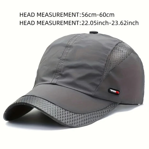 Summer Lightweight Cap Mesh Breathable Thin Sun Hat Adjustable