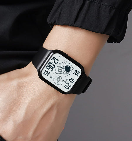 LASIKA LED Digital Watch For Men Women Alarm Sport Waterproof Luminous Watching