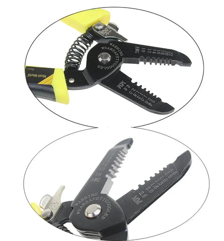 Portable Cable Wire Stripper Pliers Crimper Cutter Tool