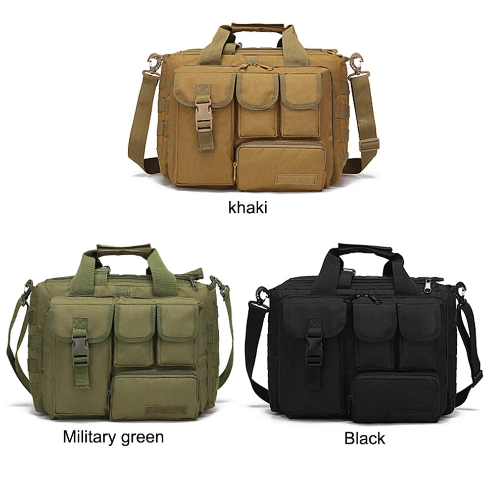 Tactical Multifunction Backpack Nylon Messenger Shoulder Bag Laptop Handbag