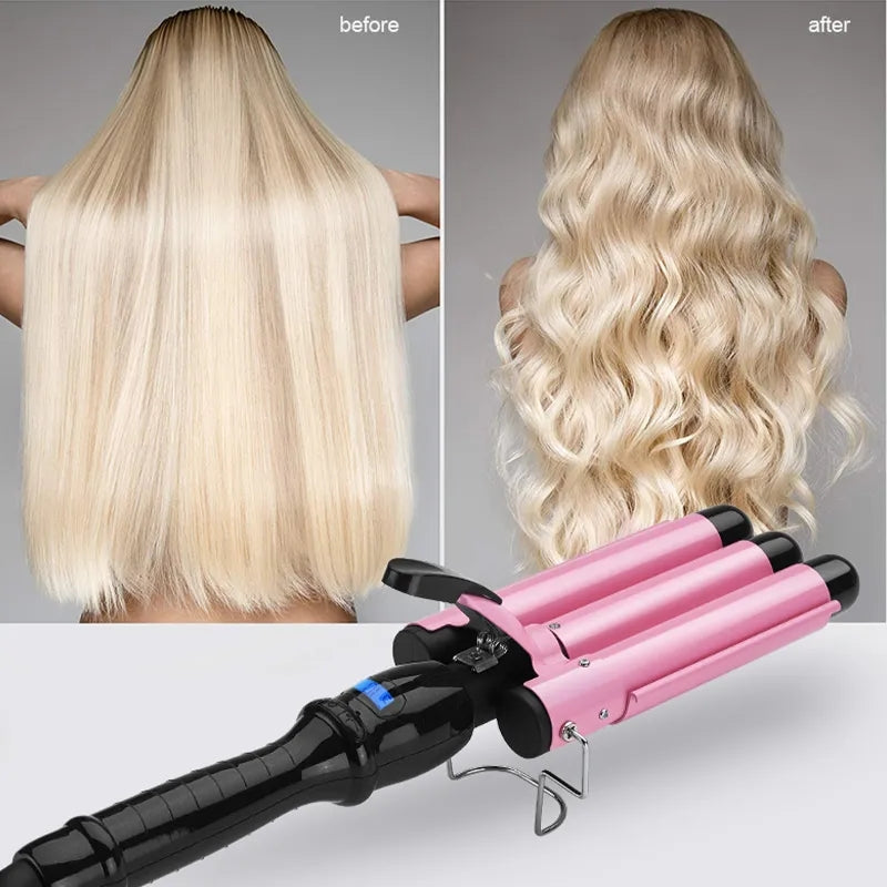 High Quality Hair Curling Iron Ceramic Triple Barrel Hair Curler Hair Waver Styling Tools Hair Styler