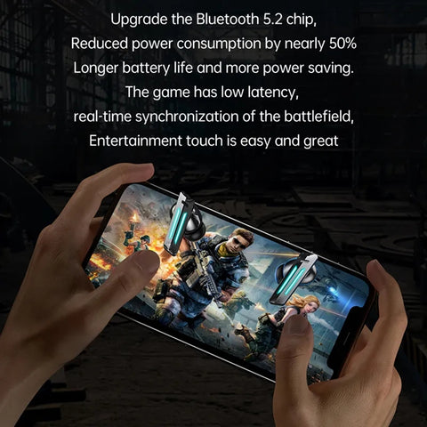 M39 Wireless Earphones Digital Cool Breathing Light Finger print Display