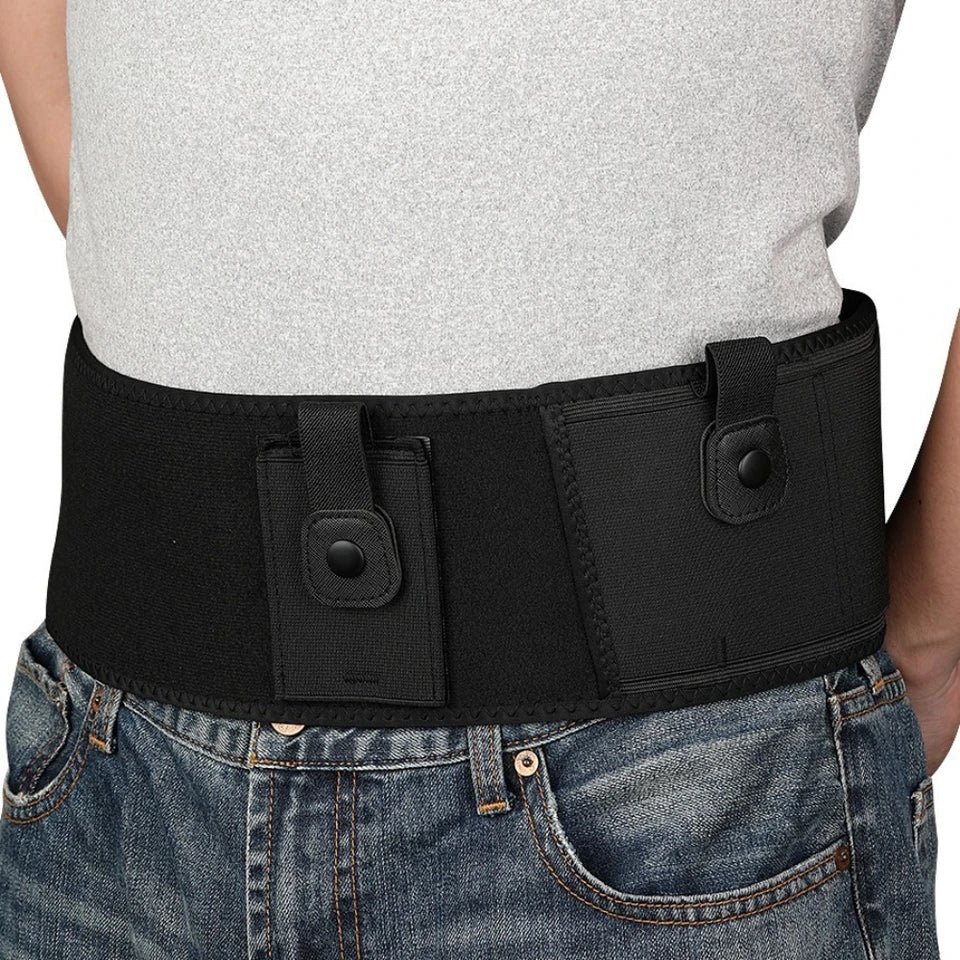 Tactical Concealed Carry Belly Band Holster Universal Military Hunting Airsoft Glock Handgun Waist Belt bag