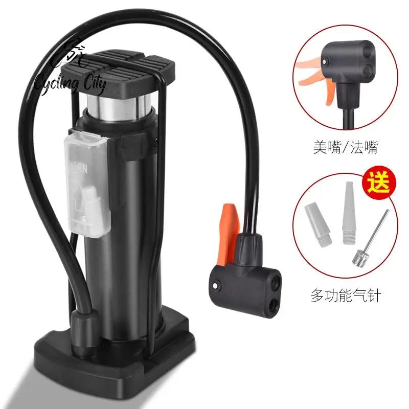 Mini Bike Pump Portable Bicycle Tyre Inflator Foot Pump