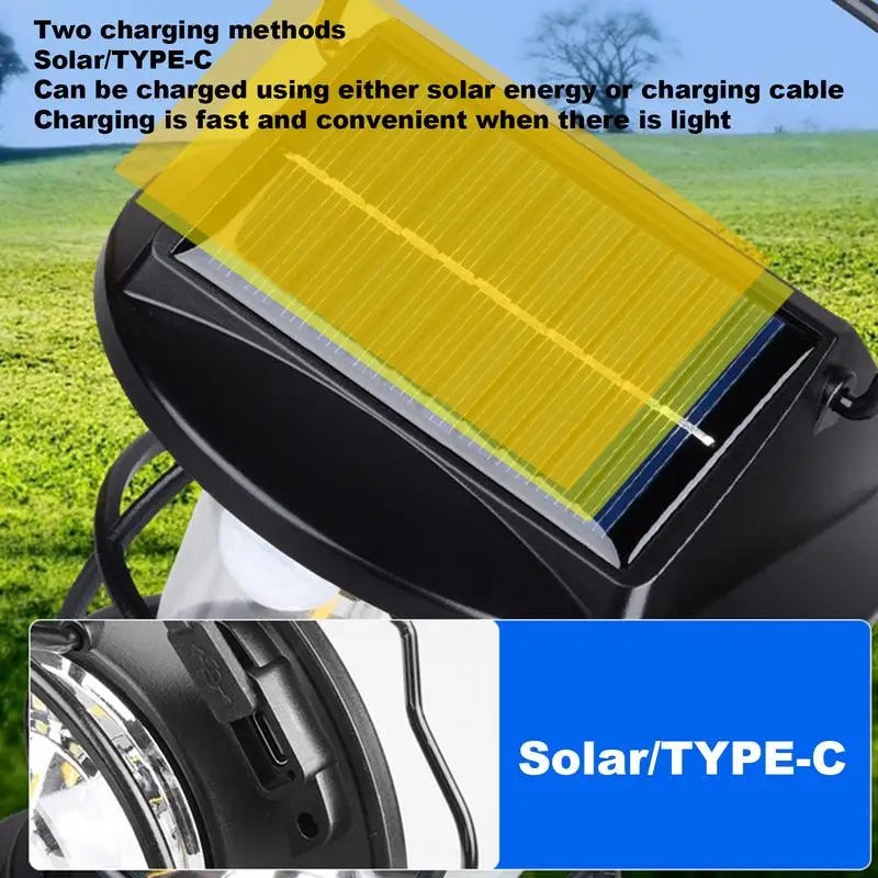 Portable Lantern Solar + usb Rechargeable