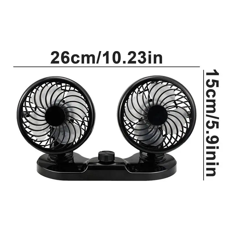 Imported 2 Gear Car Cooling Fan - Adjustable