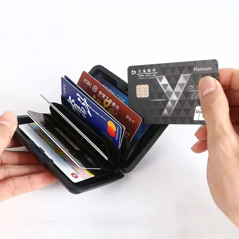 2 Set Anti-theft Brush Anti-magnetic Bank Card Holder Business Credit Card