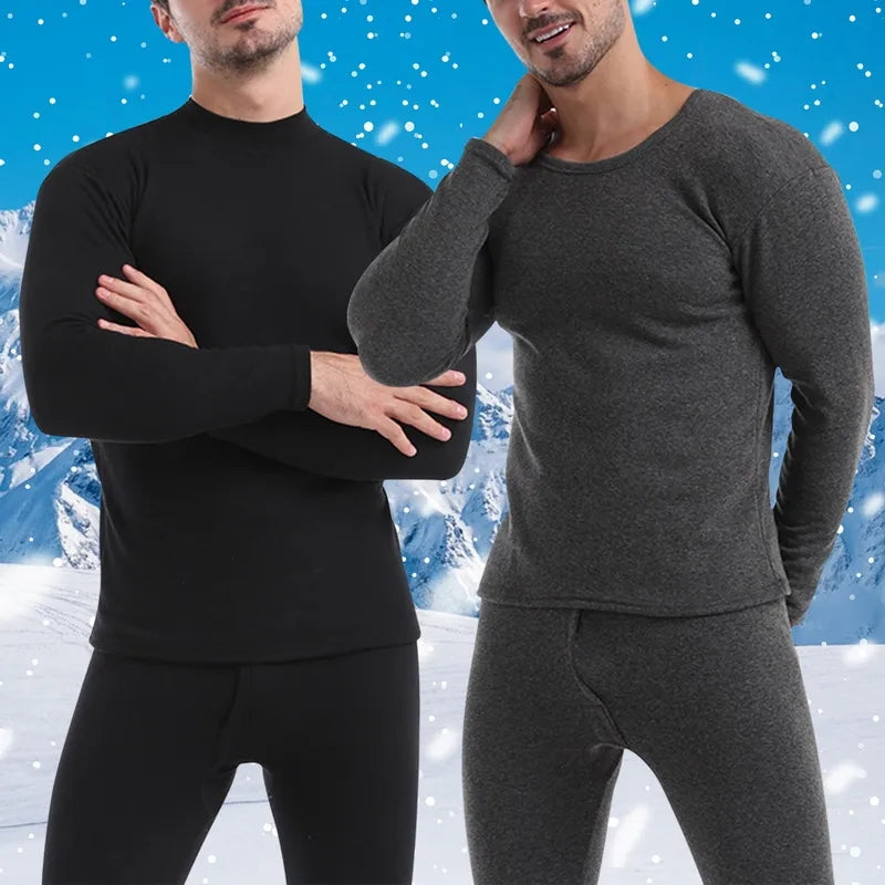 Winter Thermal Men Women Underwear Warm Fleece Winter Thermal Shirt & Pant  complete Suit