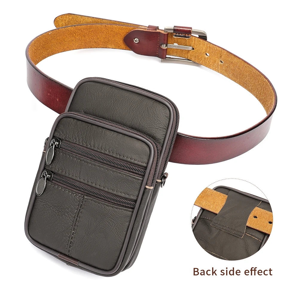 Men's Fashion Mobile Phone Waist Bag & Shoulder Bag