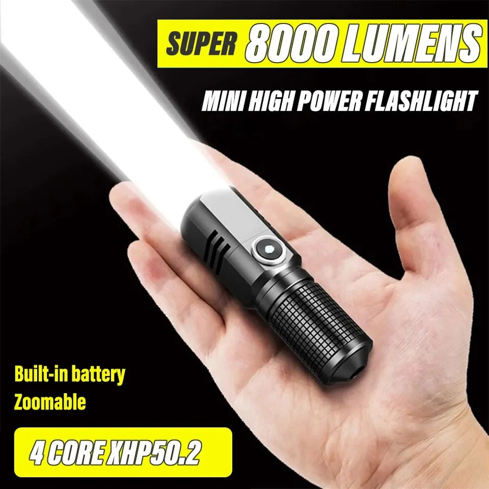 Powerfull Rechargeable Mini Pocket Smart Torch Imported