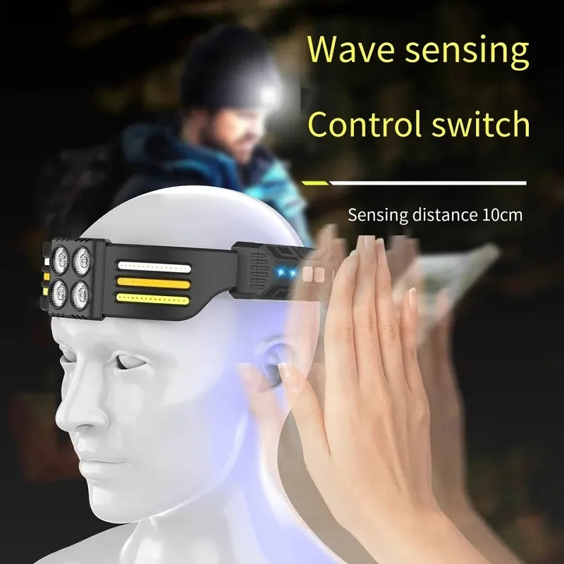 Japani Head Flash light  USB Rechargeable LED Sensor Lamp