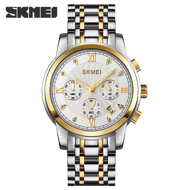 SKMEI 1904 Luxury Steel Wristwatch