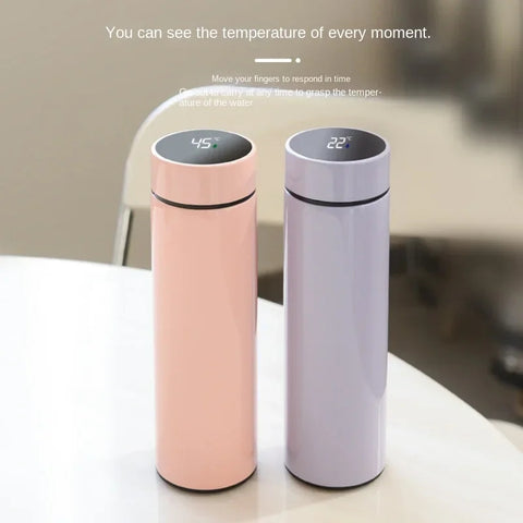 Digital Thermos Cup Intelligent Temperature Display Water Bottle Heat Preservation Vacuum Thermos Flask For Coffee Tea