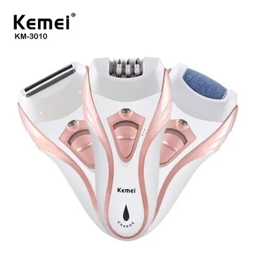 Kemei 3 In 1 Lady Electric Rechargeable Epilator