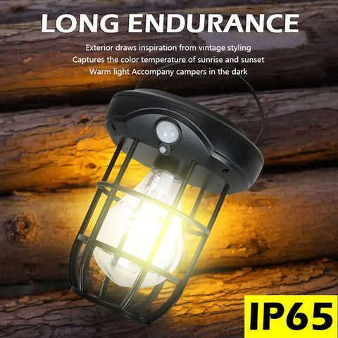 Solar Induction outdoor Led Camping Lantern with Hook