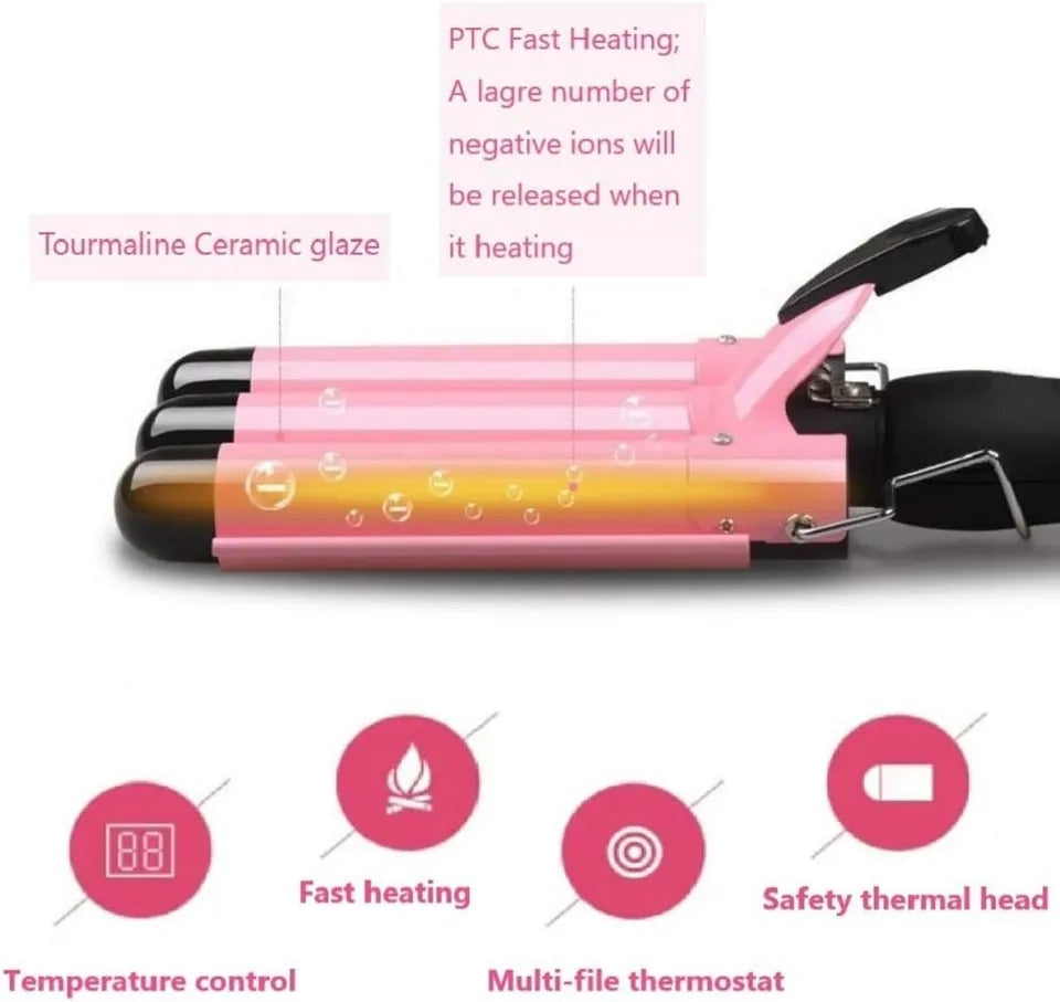 High Quality Hair Curling Iron Ceramic Triple Barrel Hair Curler Hair Waver Styling Tools Hair Styler