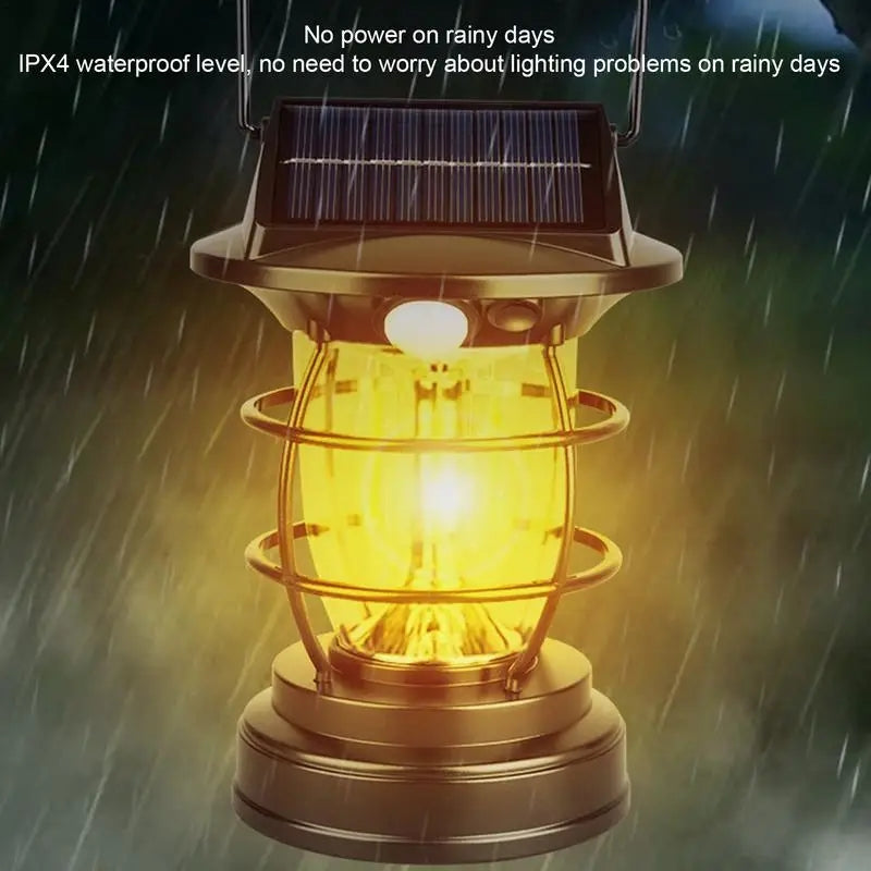 Portable Lantern Solar Light + USB Rechargeable