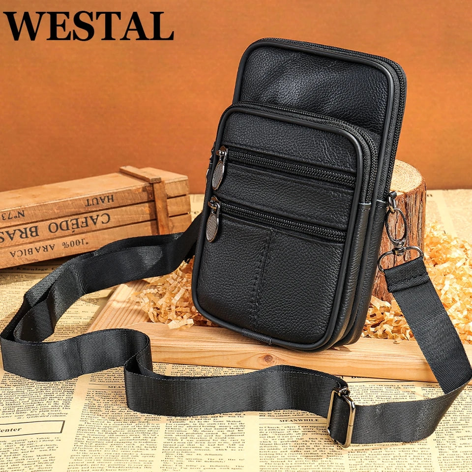 Men's Fashion Mobile Phone Waist Bag & Shoulder Bag