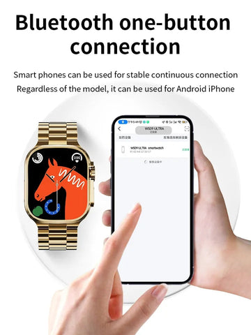 Watch 8 Ultra Smart Watch - Premium 24K Gold Series