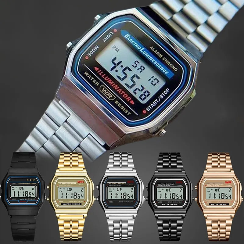 Casi Stainless Steel Sports Digital Watch