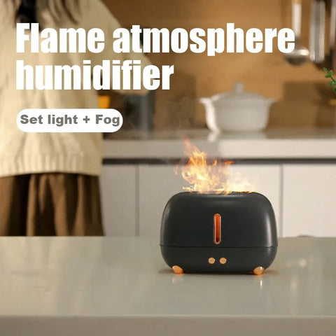 Aroma Diffuser Air Diffuser Humidifier Noiseless Flame