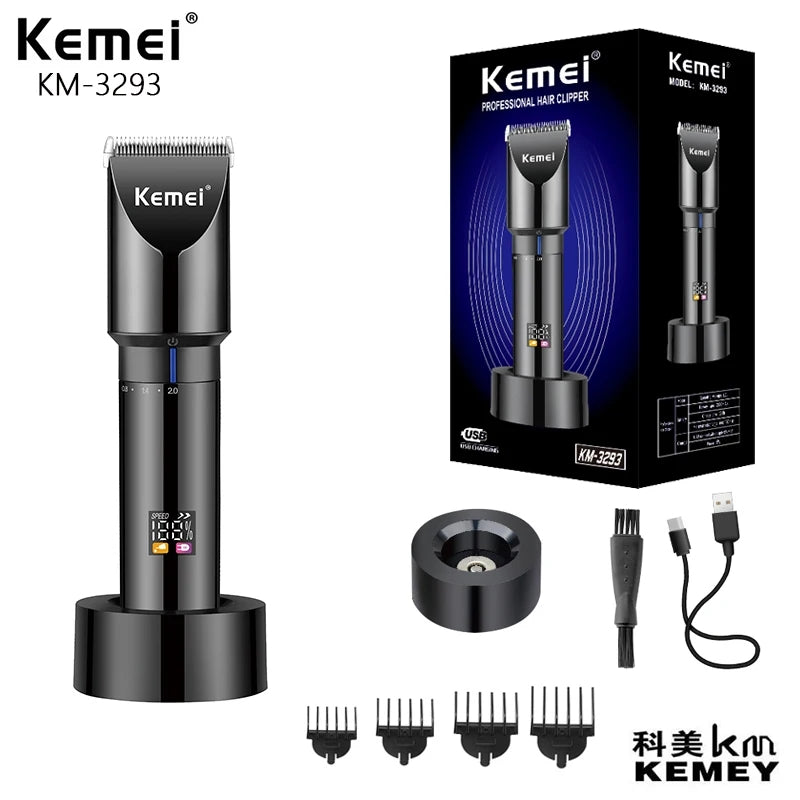 Kemei KM-3293 New Hair Trimmer Professional Rechargeable Cordless
