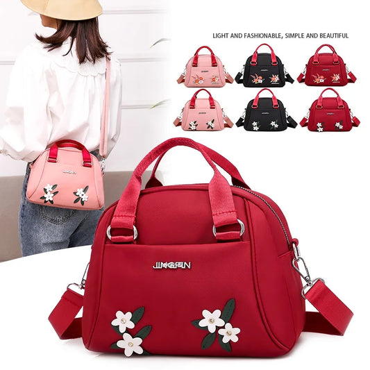 Embroidered Printed Women's Luxury Designer Handbag, Girls Fashion Bag