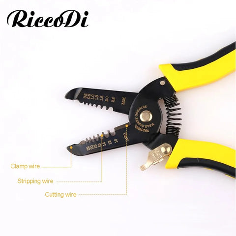 Portable Cable Wire Stripper Pliers Crimper Cutter Tool