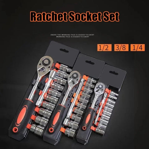 19pcs 3/8" Socket Wrench Set Auto Repairing Hand Tools