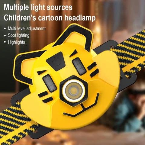 Imported cartoon Design Headlight Rechargeable and adjustable