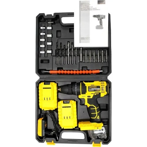 Dual Battery Gearbox 35 Pieces Chargeable Drill And Tool Kit Dawreek 24V