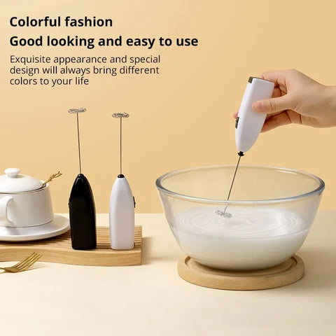 Coffee Egg Beater Mini Battery Powered Milk Frother Mixer