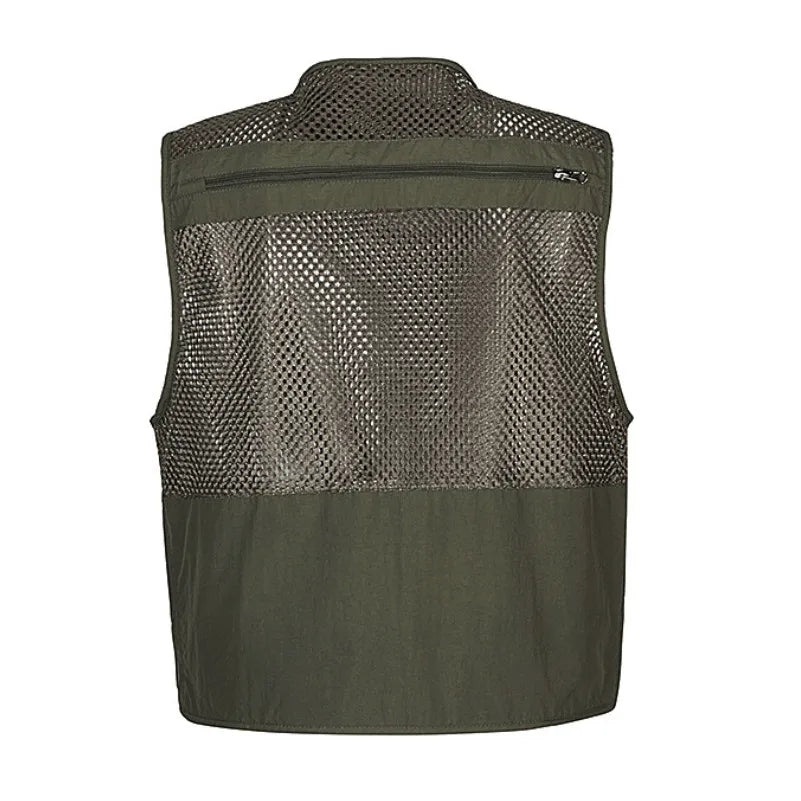 Tactical Fishing Vest jackets men Safari Jacket